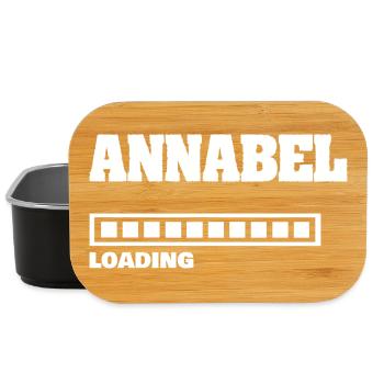 Annabel als Baby - Lunch Box - Schwarz - Vorne
