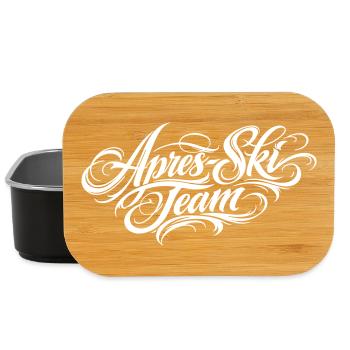 Apres Ski Team Schriftzug - Lunch Box - Schwarz - Vorne