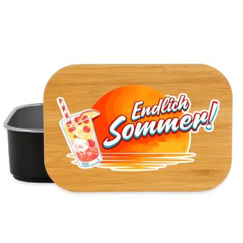 Enfin, graphique de la boisson Summer Sun - Boîte à goûter - noir - Devant
