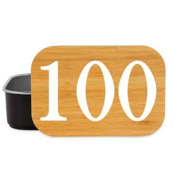 100. 100 JAHRE. 100-JÄHRIGES JUBILÄUM. GEBURTSTAG 100 - Lunch Box - Schwarz - Vorne