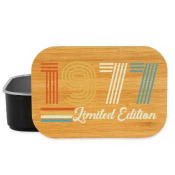 49th Birthday 1977 Born 1977 - Lunch Box - black - Front