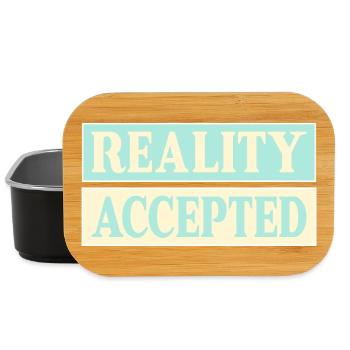 Reality Accepted - Lunch Box - black - Front