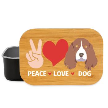 Springer Spaniel Hund - Lunch Box - Schwarz - Vorne