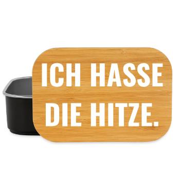 Ich hasse die Hitze. - Lunch Box - Schwarz - Vorne