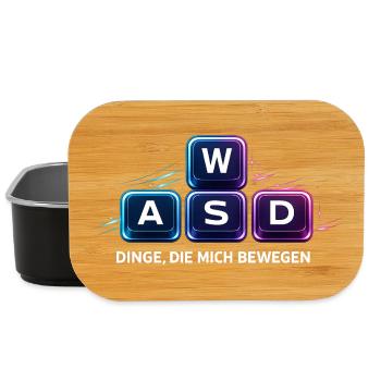 WASD Dinge Die Mich Bewegen - Lunch Box - Schwarz - Vorne