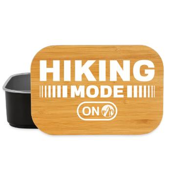 Mode randonnée sur Randonnée Montagnes Alpinisme - Boîte à goûter - noir - Devant