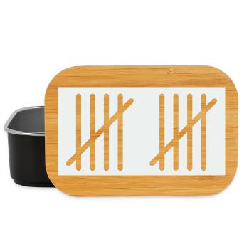 10_stripes- - Lunch Box - Schwarz - Vorne