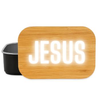 Jesus Christus Glaube Gott Geschenk t-shirt - Lunch Box - Schwarz - Vorne