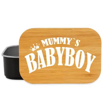 baby boy eltern prince blue babyboy daddy king mum - Lunch Box - Schwarz - Vorne