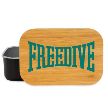 Freedive - Gift for Freedivers - Apnea Freediving - Lunch Box - black - Front