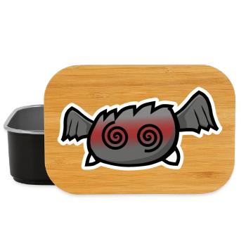 Fainted bat - Lunch Box - black - Front