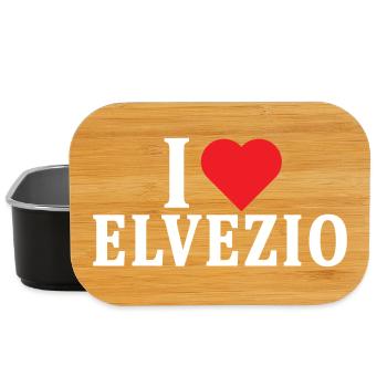 t-shirt J’adore Elvezio idée cadeau t-shirt - Boîte à goûter - noir - Devant