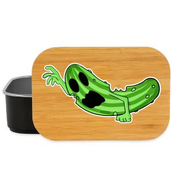 Zombie Cucumber Horror - Lunch Box - black - Front
