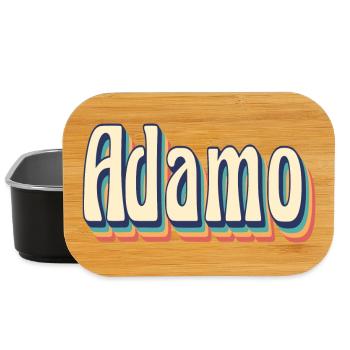 Vintage Retro Adam T-Shirt T-Shirt Geschenkidee - Lunch Box - Schwarz - Vorne