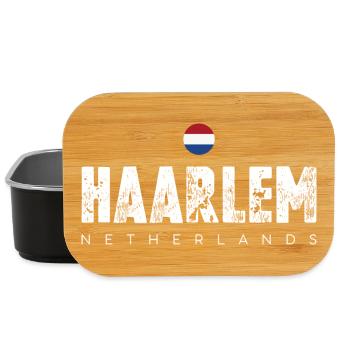 Haarlem Distressed Logo - Lunch Box - black - Front