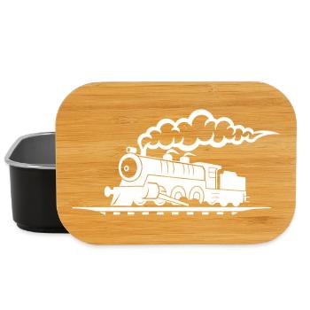 Railroad Drawing - Lunch Box - black - Front