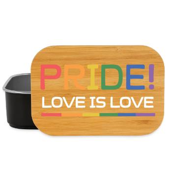 LGBTQ-Pride-Monat - Pride. Liebe ist Liebe - Lunch Box - Schwarz - Vorne