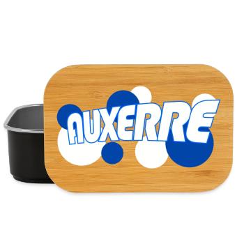 Auxerre Retro Typo Bleu - Boîte à goûter - noir - Devant