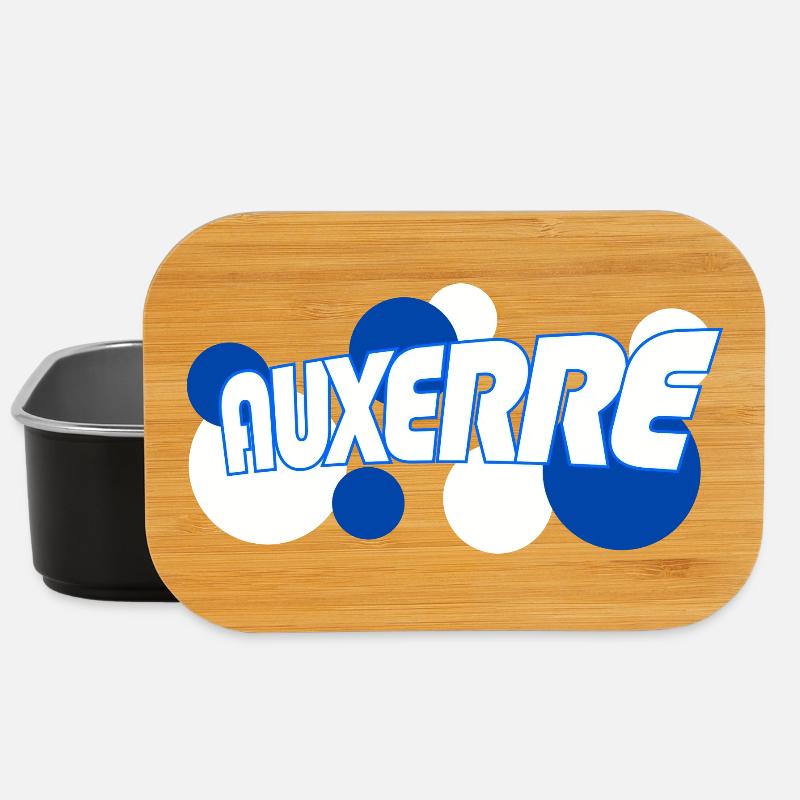 Auxerre Retro Typo Bleu - Boîte à goûter - noir