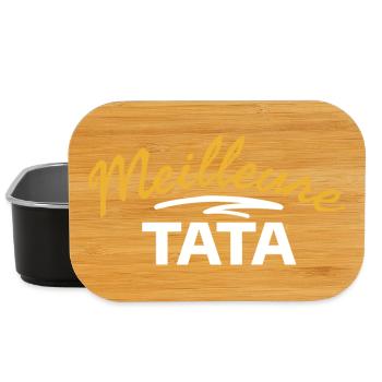 Paternate Expression Design TATA Mother - Lunch Box - black - Front