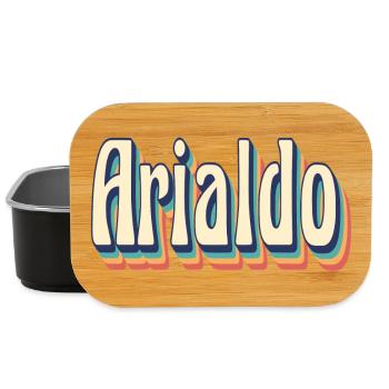 Arialdo Retro T-Shirt Vintage T-Shirt - Lunch Box - Schwarz - Vorne