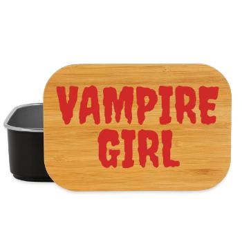 Vampire Girl Graphic Tee Design - Boîte à goûter - noir - Devant