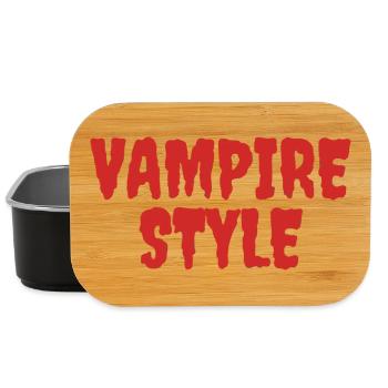 Vampirstil Verspieltes Grafikdesign - Lunch Box - Schwarz - Vorne