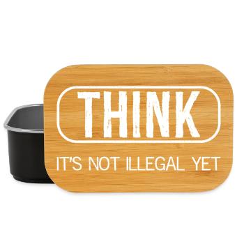 Ich denke, es ist noch nicht illegal - Lunch Box - Schwarz - Vorne