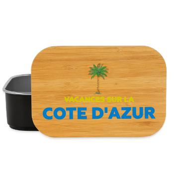 Vacances sur la côte d'azur - Boîte à goûter - noir - Devant