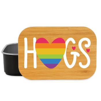 Mois de la fierté LGBT - Câlins - Boîte à goûter - noir - Devant