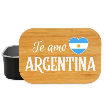 Ich liebe Argentinien, argentinischer Stolz - Lunch Box - Schwarz - Vorne