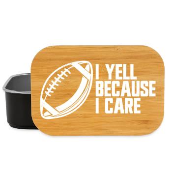 I'm screaming because I care about football parents - Lunch Box - black - Front
