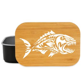 Fish Tribal Piranha - Lunch Box - black - Front