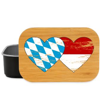 Cœur du drapeau du Bayern Monaco utilisé - Boîte à goûter - noir - Devant