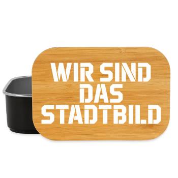 Problem im Stadtbild Lustige Politik Bundeskanzler - Lunch Box - Schwarz - Vorne