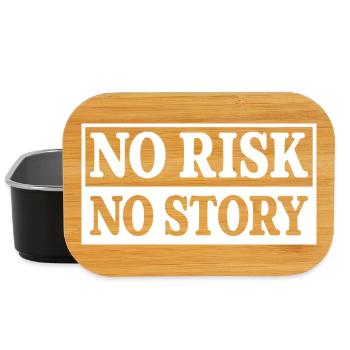 No Risk No Story - Lunch Box - black - Front