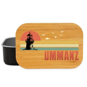 Vacances Mer Baltique Ile UMMANZ Souvenier Drôle - Boîte à goûter - noir - Devant