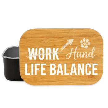Dog and work life balance - Lunch Box - black - Front