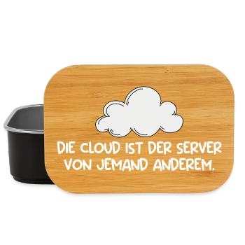 Technischer Support DIE CLOUD IST DER SERVER - Lunch Box - Schwarz - Vorne