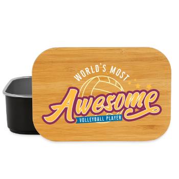Awesome Volleyball  - Lunch Box - Schwarz - Vorne