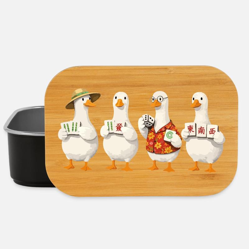 Mahjong goose - Lunch Box - Schwarz