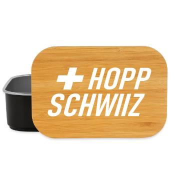 Hopp Schwiiz - Schweiz - Switzerland - Grüezi - Lunch Box - black - Front