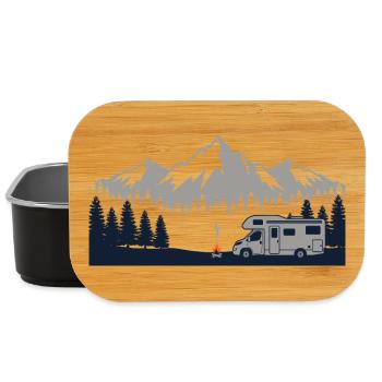 Chemise de camping pour camping-car - Boîte à goûter - noir - Devant