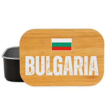Bulgarische Flagge, bulgarischer Patriot - Lunch Box - Schwarz - Vorne