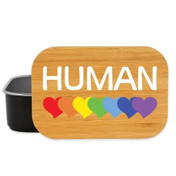 LGBTQ-Pride-Monat – Wir sind alle Menschen - Lunch Box - Schwarz - Vorne