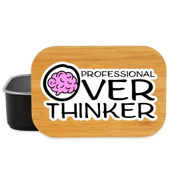 Professional Overthinker Lustig Grübeln Angst Logo - Lunch Box - Schwarz - Vorne
