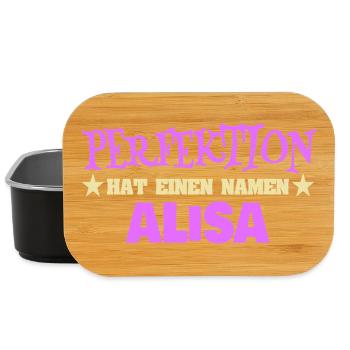 Perfektion hat einen Namen: Alisa - Lunch Box - Schwarz - Vorne