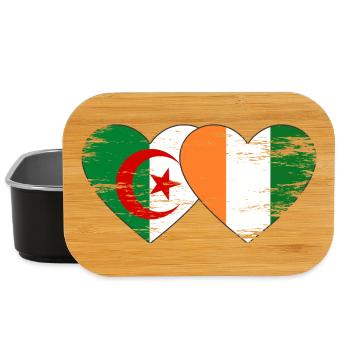 Cœur du drapeau de la Côte d’Ivoire d’Algérie utilisé - Boîte à goûter - noir - Devant