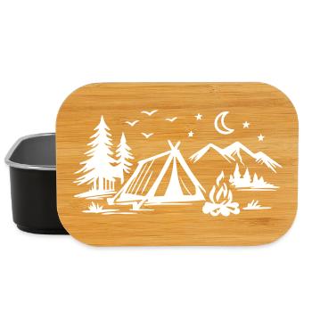 Tente de camping - Boîte à goûter - noir - Devant