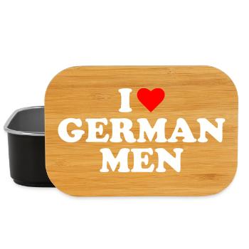 Ich liebe Deutsche Männer - Lunch Box - Schwarz - Vorne
